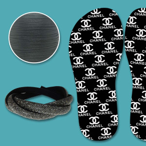 Lonita Chanel e Tubo de Strass Preto