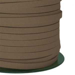 Fio de Couro Camurça, 5mm, Marrom