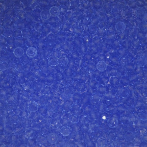 Cristal de Vidro, Rondel, 04mm, Azul Transparente