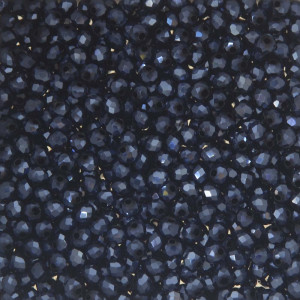 Cristal de Vidro, Rondel, 04mm, Azul Petróleo Metalizado