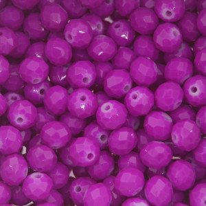 Cristal de Vidro, Rondel, 08mm, Rosa Pink