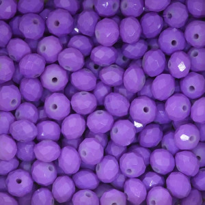 Cristal de Vidro, Rondel, 08mm, Lilás