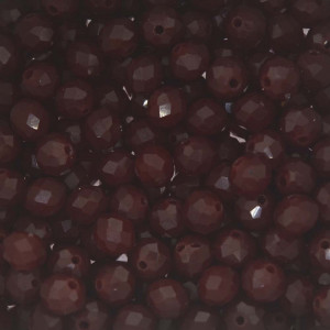 Cristal de Vidro, Rondel, 08mm, Vinho