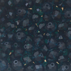 Cristal de Vidro, Rondel, 10mm, Verde Kentucky Transparente