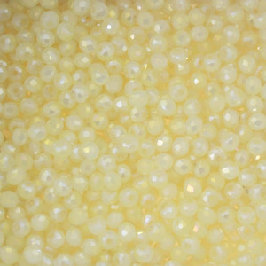 Cristal de Vidro, 04mm, Perolado Creme