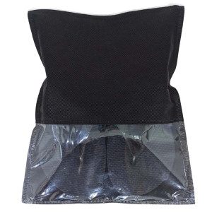 Saquinho de TNT com Fecho Zip, 24cm x 30cm, Preto