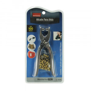 Alicate para Ilhós, Western Pro + 100 Ilhoses