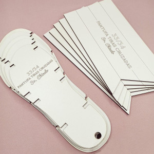 Molde MDF, Pantufa Tiras Cruzadas