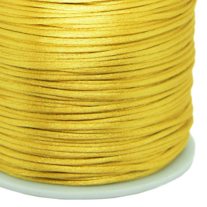 Fio de Seda, 1mm, Amarelo Ouro
