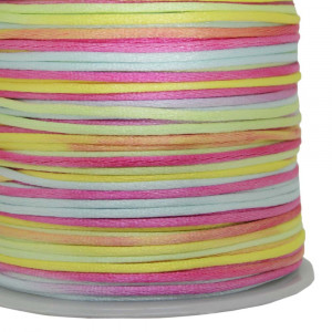 Fio de Seda, 1mm, Mesclado Colorido Candy Color
