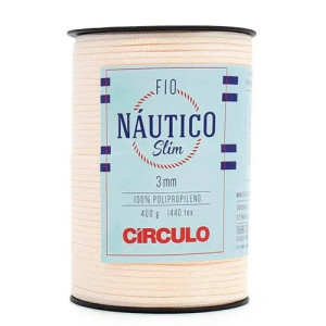 Fio Náutico Slim, Polipropileno, 3mm, Creme
