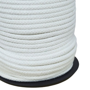 Cordão de Algodão com Alma, 3mm, Branco