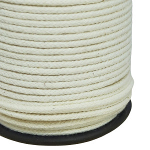 Cordão de Algodão com Alma, 3mm, Cru