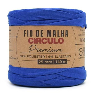 Fio de Malha Premium, 25mm, Azul Bic