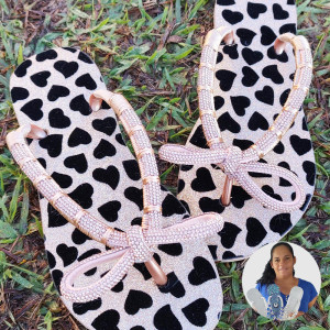 Chinelo com Cabedal Laço - Danielli Ferreira