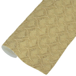 Lonita Glitter Rendado, Rabo de Sereia, Dourado/Bege