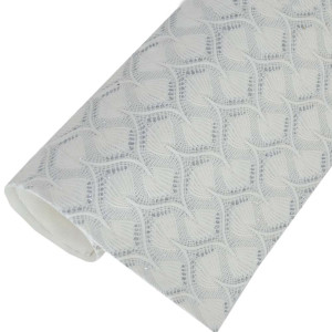 Lonita Glitter Rendado, Rabo de Sereia, Prata/Branco