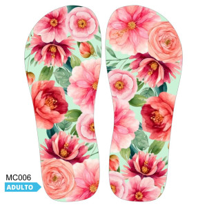 Lonita Sublimada, Marca DG, Floral Rosa