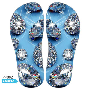 Lonita Sublimada, Diamantes, Azul