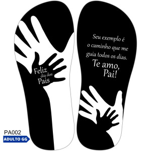 Lonita Sublimada, Adulto GG, Pai e Filho, Preto/Branco