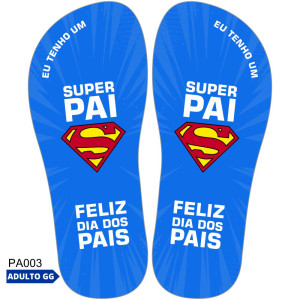 Lonita Sublimada, Adulto GG, Super Pai, Azul