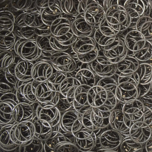 Argolinha de Metal, 08mm, Prata