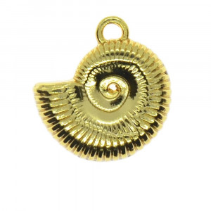 Pingente, Concha, Ouro