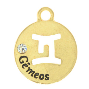 Pingente, Signo Gêmeos, Ouro
