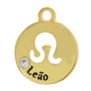 Pingente, Signo Leão, Ouro