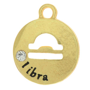 Pingente, Signo Libra, Ouro
