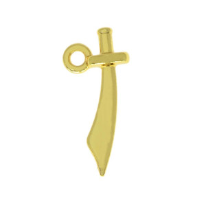 Pingente, Adaga de Iansã, Ouro