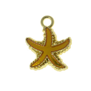 Pingente, Estrela do Mar, Ouro/Dourado