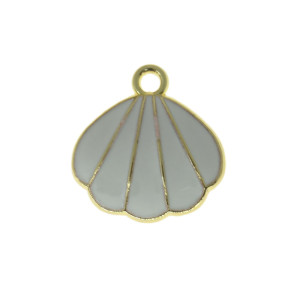 Pingente, Concha, Ouro/Branco