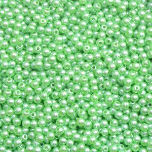 Pérola ABS, 03mm, Verde Pastel