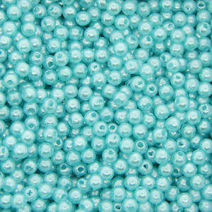 Pérola ABS, 04mm, Azul Tiffany