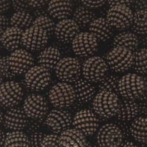 Pérola Craquelada Amora, 10mm, Marrom Escuro