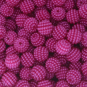 Pérola Craquelada Amora, 10mm, Rosa Pink