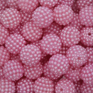 Pérola Craquelada Amora, 12mm, Rosa