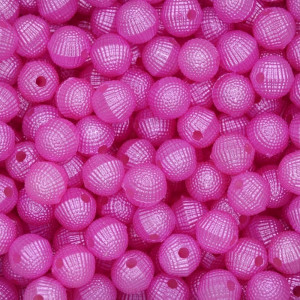 Pérola Craquelada, 08mm, Rosa Choque