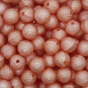 Pérola Craquelada, 10mm, Laranja