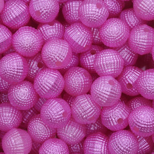 Pérola Craquelada, 10mm, Rosa Choque