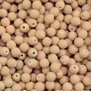Pérola Emborrachada, 06mm, Bege