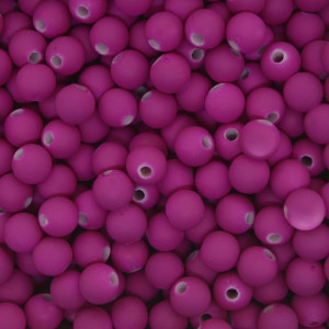 Pérola Emborrachada, 06mm, Rosa Pink