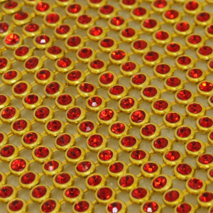 Manta de Strass, Ouro, Vermelho