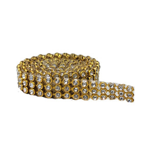 Manta de Strass, Ouro, Cristal