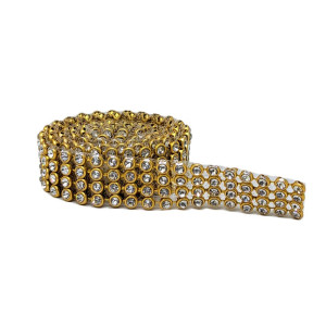 Manta de Strass, Ouro, Cristal