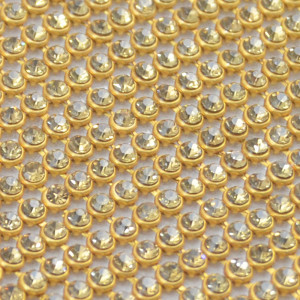 Manta de Strass, Ouro, Light Colorado Topaz