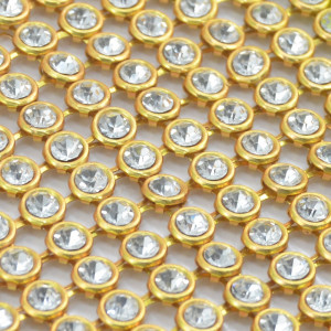 Manta de Strass, SS18, Ouro, Cristal