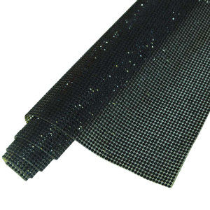 Manta de Vidro, Strass, Preto