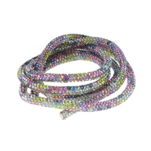 Tubo de Strass, 06mm, Mesclado Colorido Claro
